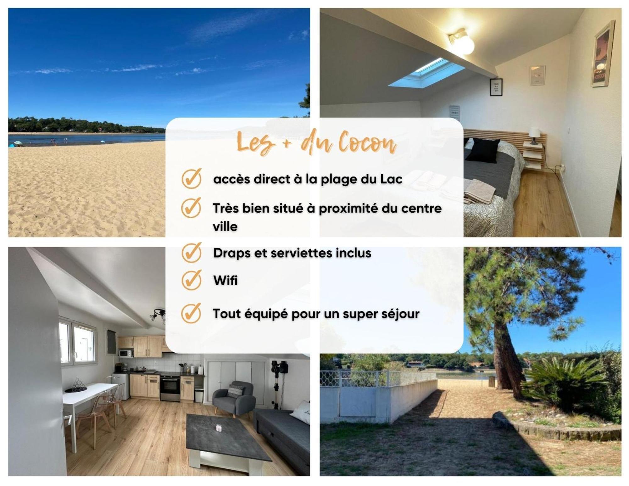 Un Cocon Climatise Au Bord Du Lac D'Hossegor 索尔特奥瑟戈尔 外观 照片